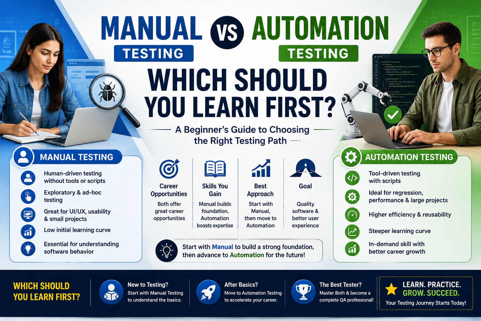 manual vs automation testing