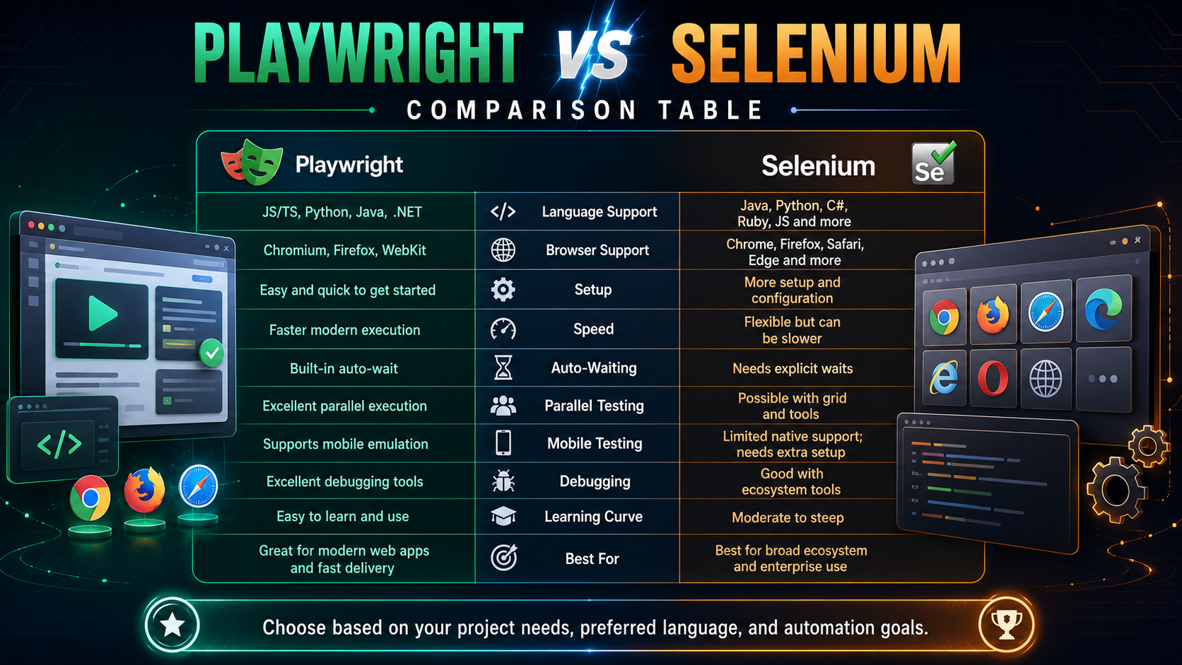 Playwright vs Selenium
