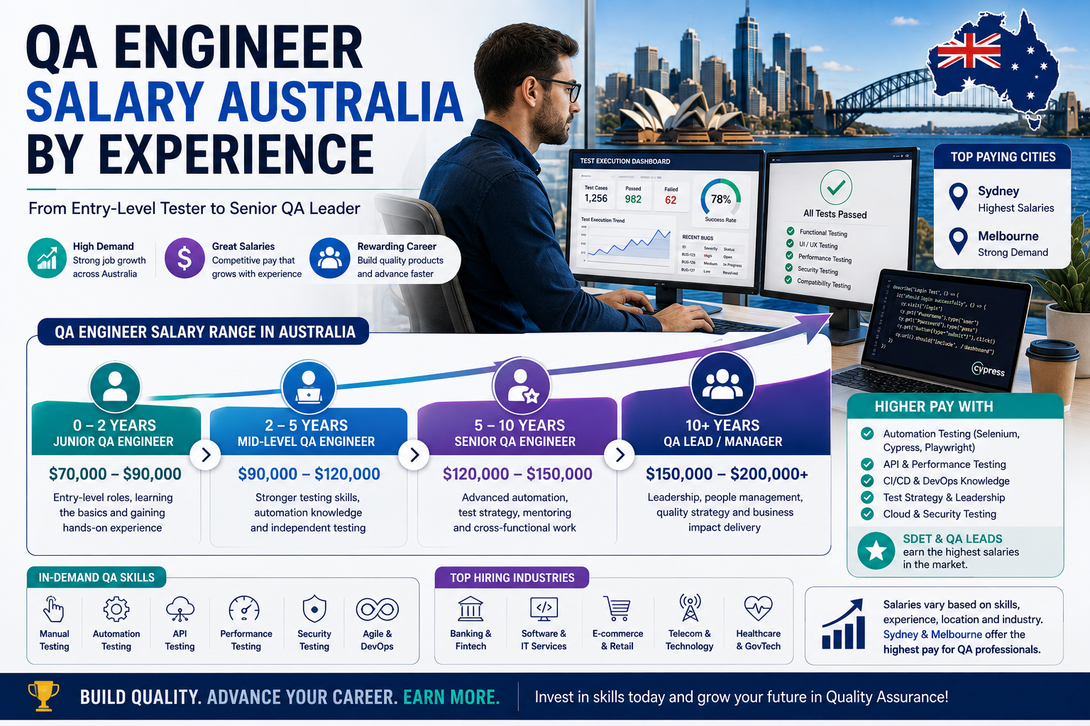 QA Engineer salary Australia