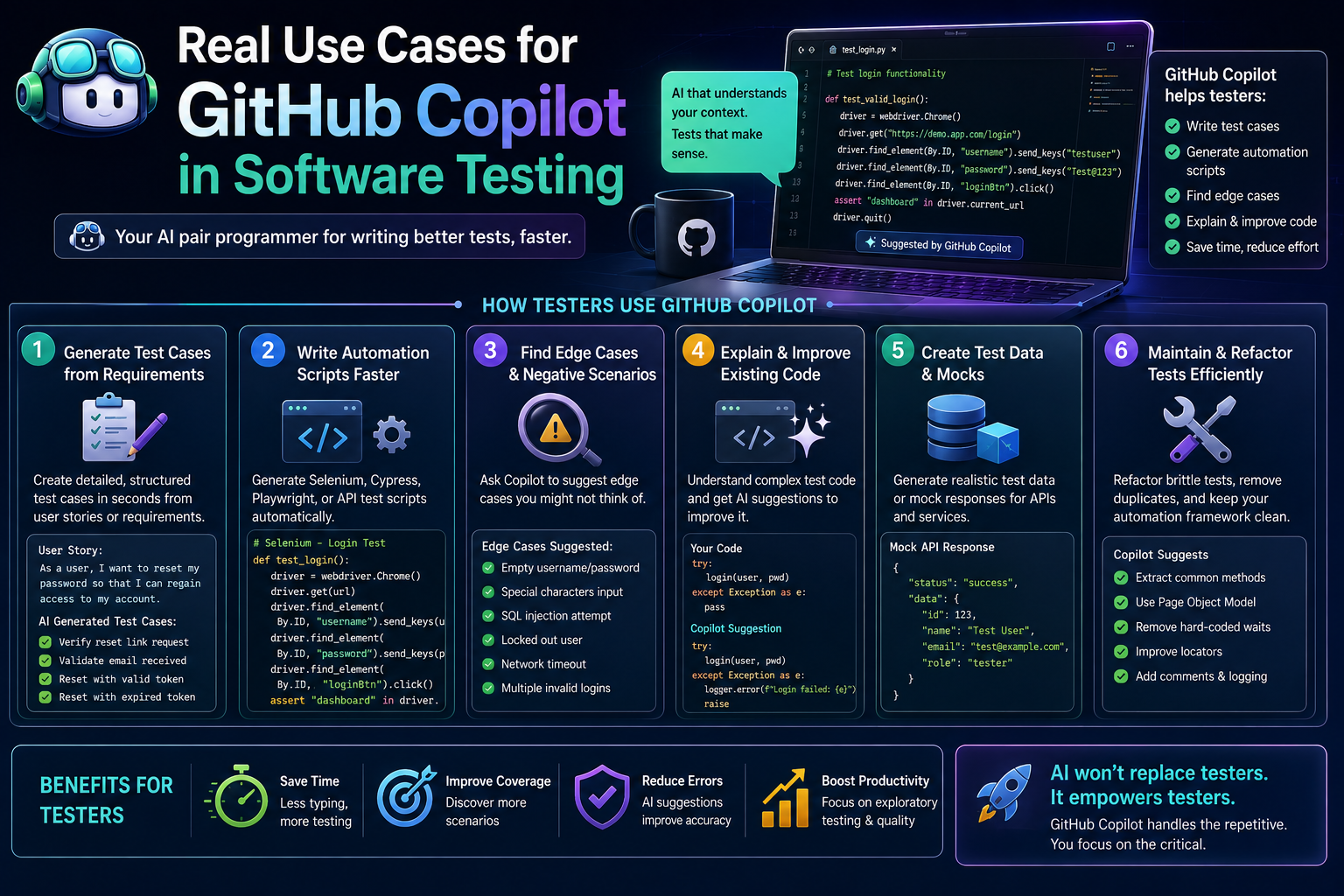 GitHub Copilot Software Testers