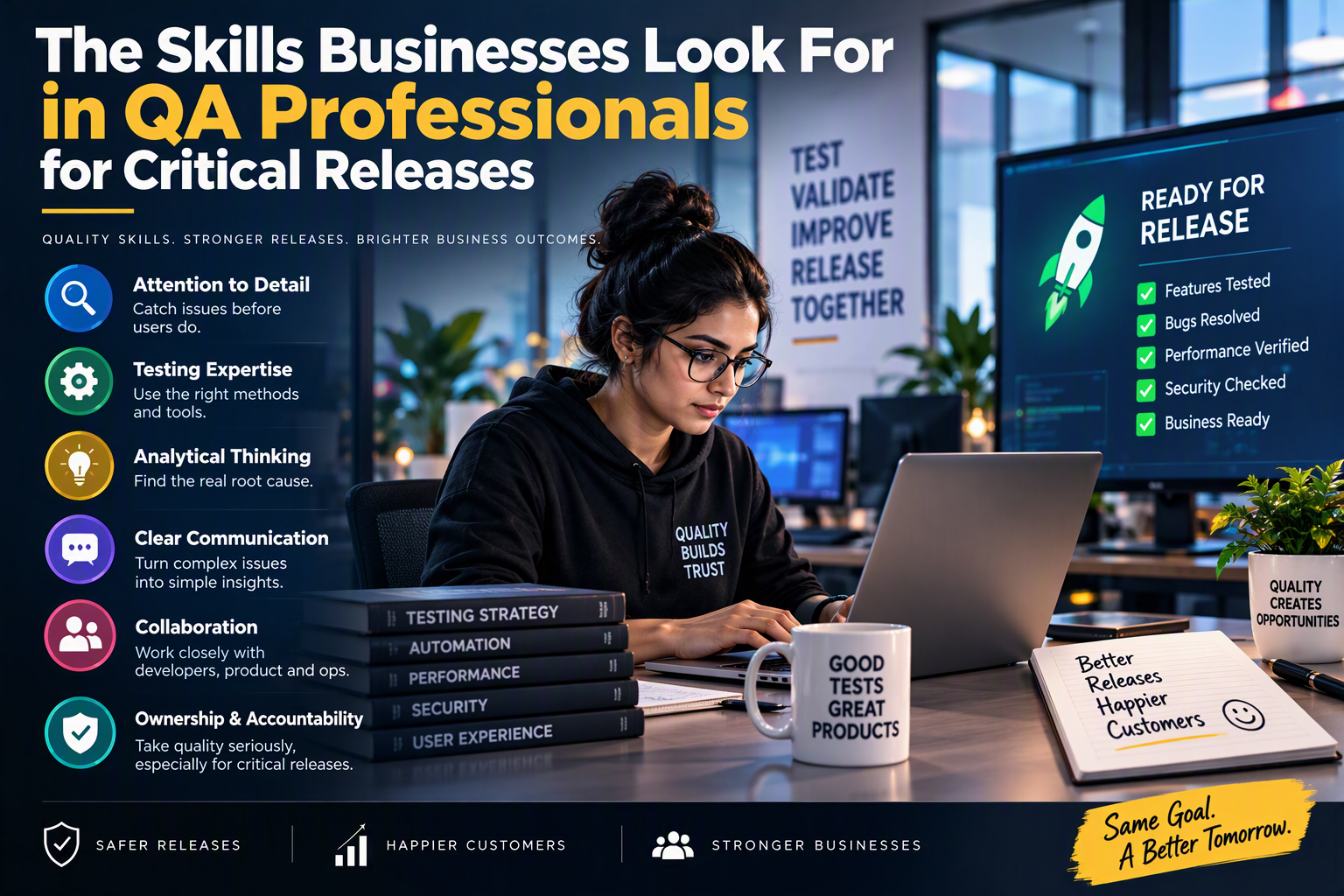 QA professionals for critical releases